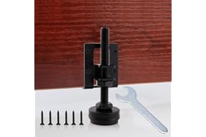 Tahikem 4 Sets Heavy Duty Leveling Feet, Black Furniture Levelers Leg, Adjustable Load Levelers Foot, Leveler for Workbench Cabinet Pool Table Bench Machine Cabinet Feet (Pack of 4, Black)