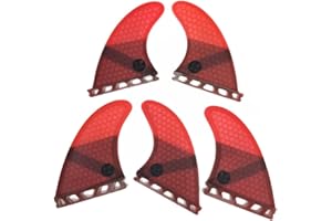 UPSURF Tabla de Surf Tri - Quad Fin Set Future Aletas Fibra de Vidrio Aletas Thruster