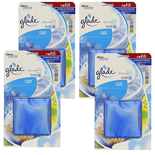 Preisvergleich Produktbild 4 x Glade Discreet Nachfüller - Saubere Bettwäsche