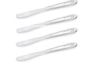 MIKKEN Viva-Haushaltswaren Gabriele Hesse e.K. 4 Kindermesser/Messer für Kinder aus Chromstahl Motiv : Giraffe