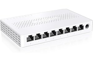 Tenda Ethernet Switch 2.5 Gigabit 8 Porte Switch di Rete LAN(Plug & Play, Unmanaged, Funzionamento silenzioso, Scocca in Plastica, Ideale per NAS 2.5G, Server, AP WiFi 6/7, Computer) (SE108)
