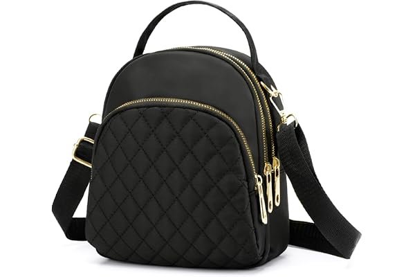 Damryggsäck liten, stöldsäker väska handväska axelväska, flickor elegant ryggsäck handväskor stad kvinnor canvas säkerhetsryggsäck, damryggsäck med många fack svart, svart, M