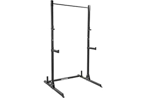 GYM MASTER Adjustable Squat Rack Power Cage and Pull Up Bar