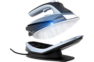 Rowenta Freemove Force, Plancha de vapor sin cable 2600W, eficiente, calentamiento rápido, ligera, recarga rápida, 40g/min, apagado automático, DE6720