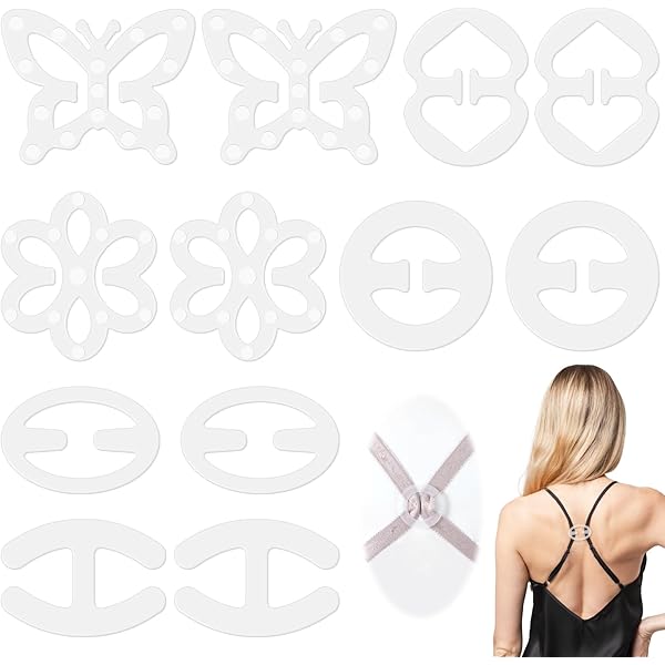 Clip Reggiseno Antiscivolo - 16 Pezzi Colorati Per Reggiseno Crossed O Per Nascondere Le Spalline - Foto 8