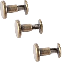 QUARKZMAN 50 sets leren klinknagels, 9 mm