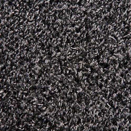 casa pura® Eingangsmatte aus 100% Baumwolle | hohe Schmutz- und Feuchtigkeitsaufnahme | dunkelgrau – meliert | 60x100cm - 2