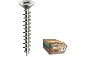 EVOTRADE Vis universelles pour bois Panelvit TSP en acier trempé - autotaraudants, sans prétrou - GAMME complète - Galvanisé et Lubrifiées - Anti Corrosion (2,5 x 30 mm - 500 pcs)