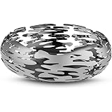 Alessi Barknest BM02 - Cestino Portafrutta di Design con Decoro Traforato in Acciaio Inox 18/10, Lucido