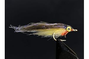 Tigofly 12 Stück Pink Olive UV Polar Fry langsam sinkende Lachs Forelle Steelhead Elritze Fliegenfischen Fliegenköder Fliegenset Größe #8 (Olivgrün)