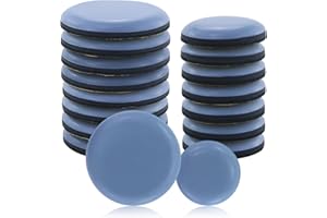 MAOQYE 16 deslizadores de muebles, deslizadores de muebles autoadhesivos para sofá, mesa, silla, alfombra, suelos de madera dura, deslizadores redondos resistentes para suelos de madera (25 mm y 40 mm)