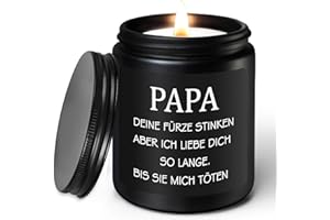 LUXHOMY Vatertag Geschenke, Geschenke für Papa, Lustig Papa Geschenk, Vatertag Geburtstag Ostern Weihnachtstag Geschenk, Papa Kerze, Vatertag Geschenkideen - Sandelholz Duftkerze (200g)
