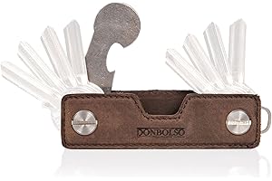 DONBOLSO® Double I Key organizer na 2-14 kluczy ze skóry, dla kobiet i mężczyzn