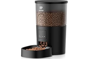 IMIPAW Comedero Gato Automático, 3L Dispensador Comida Gatos y Perros, Control de App, 1-10 Comidas al Día, Liofilizados Compatibles - El Asistente Ideal para los dueños de Mascotas