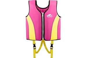 Gogokids Kids Swim Vest - Baby Folat Swim Training Jacket Toddler Buoyancy Swimsuit Swimwear for 2-9 years