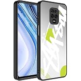 Aksesuarcim Xiaomi Redmi Note 9 Pro ile Uyumlu Kılıf Aynalı Parlak Desenli Fig&uuml;rl&uuml; Kamera Lens Korumalı Kapak Mirror Yazı
