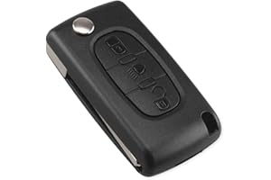 Energy 01 - Carcasa para llave compatible con Citroen C2 C3 C4 C5 C6 C8 Xsara Picasso Berlingo – compatible con Peugeot 207 307 308 407 408 3008 5008 Partner 807 1007 – Fiat Ulysse (3 botons –