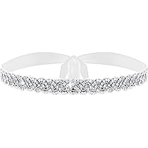 UEIOAVL Cinture da donna, 1 cintura sottile in strass argento vita sottile regolabile per abito da sera accessori da sposa catena di diamanti elegante cintura in metallo (argento