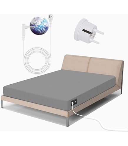 Erdungsbettlaken Mit Silberfaser - Bio-Baumwolle Für Besseren Schlaf & Entspannung