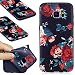 Produktbild Galaxy S7 Edge Schutzhülle, firefish Soft Touch Slim Fit Flexible TPU Fall geprägt Druck Stoßdämpfung Bumper [kein Slip] Rücken Cover für Samsung Galaxy S7 Edge, blume
