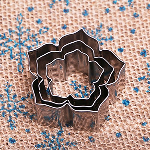 anyana Metall Zuckerguss Keks-Ausstecher Parrot Tulip Backen Morning Glory Blumen-Set von 6 Sugarcraft Kuchen dekorieren Cupcake Form Tools Topper Edelstahl Gebäck - 4