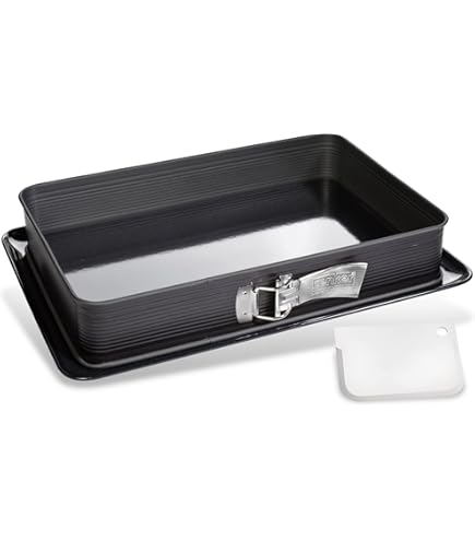 TIDEVAN Moule Pâtisserie En Acier Inoxydable Cae Rectangulaire Réglable