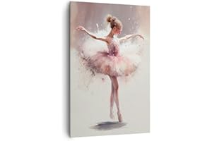 ARTTOR Cuadros Decoracion Salon Bailarina Chica Pedazo Lienzos decorativos 80x120cm Cuadro Sobre Lienzo Moderno Vertical Dormitorio Cocina Cuadros Pared Imágenes Wall Art Prints Decor Grande PA80x120-6174