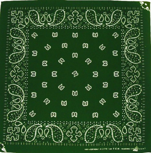 Bestellmich / Kopftücher Verde Oscuro de Toalla Bandana Pañuelo Biker Sport Tocado Oscuro Verde