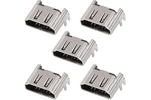 Gamer Gear HDMI Socket for PlayStation 4 - V2 Design HDMI Connector Jack - Replacement HDMI Port for PS4 CUH-10XXX, CUH-11XXX, CUH-12XXX Model Consoles - 5 Pack HDMI Repair Connector