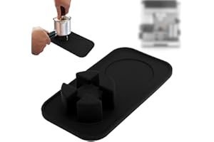 GOKTVAI Stampfmatte für Ninja Luxe Cafe Espressomaschine ES601, Silikon Stampferstation mit Rutschfester Basis Wichtige Espresso Zubehör (Schwarz)