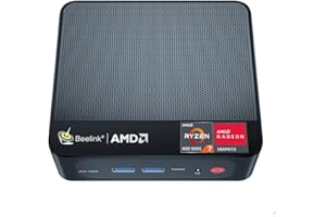 Beelink Mini PC SER4 AMD Ryzen 7 4700U Up to 4.1GHz 8C/8T,SER4 16GB RAM 500GB SSD Graphics 7core 1600 MHz,M.2 SSD NVME 2280GB Mini Computer WiFi 6E BT5.2