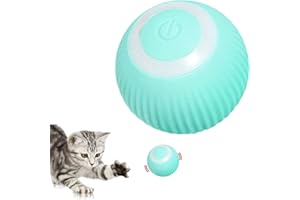 Sysdisen Balle Roulante Intelligente, Balles De Jouets pour Chat, Balles Roulantes Automatiques Interactives Auto-rotatives, Balle Rebondissante Automatique, Balle Jouet Chaton Intelligent