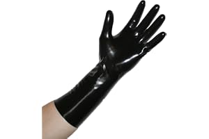 Rubberfashion Latexhandskar kort - Sexiga gummihandskar - korta latexhandskar till handleden för damer och herrar