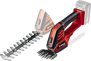 Einhell Akku-Gras- und Strauchschere GE-CG 18/100 Li-Solo Power X-Change (Li-Ion, 18 V, Schnittbreite Grasscherenmesser 100 mm, Schnittbreite Strauchscherenmesser 200 mm, ohne Akku und Ladegerät)