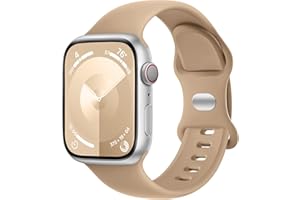 Charlam Pasek kompatybilny z zegarkiem Apple Watch 38 mm, 40 mm, 42 mm, 44 mm, 41 mm, 45 mm, 49 mm, dla mężczyzn i kobiet, miękki, silikonowy zamiennik paska do zegarka iWatch SE Series 9, 8, 7, 6, 5,