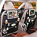 Produktbild SKYTAOEU Pu Leather Car Back Seat Organizer for Travel With Baby Storage Bags iPad mini Holder, Back Seat Protector/Kick Mat/Car Organizer (2 Pack)