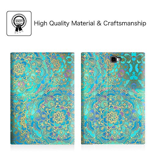 Fintie Blade X1 Samsung Galaxy Tab A 10.1 Bluetooth Tastatur Hülle Keyboard Case – Ultradünn leicht SmartShell Ständer Schutzhülle mit magnetisch abnehmbar drahtloser Deutsche Bluetooth Tastatur für Samsung Galaxy Tab A 10,1 Zoll T580N / T585N Tablet (2016 Version), Jade - 2