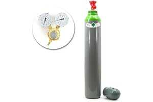 Gasflaska med reducerare MIX argon (82 %) CO2 10 liter 1,9 m3 svetsgas MIG/MAG WIG