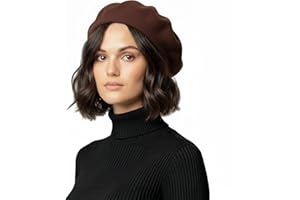 Basic Sense Wool Beret Hat for Women - Classic French Style