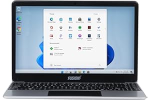 Fusion5 14.1" Full HD Windows 11 Laptop - 128GB Storage, 4GB RAM, T90B+ Pro Model Lapbook, N4120 Intel Quad Core CPU, Built-In WiFi, USB 3.0, Supports M.2 SATA SSD (128GB)