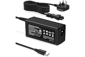 YDKDNF 45W USB C Adapter Laptop Charger Universal Compatible with Chromebook Laptop HP Dell Acer Asus Google Samsung More Type C Power Supply Cord UK Plug