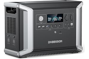 Dabbsson Portable Power Station DBS2300, 2330Wh EV Semi-solid State LiFePO4 Home Battery Backup, Max 16660Wh, 2200W AC Outlets, Solar Generator for Camping, Home Backup, Emergency, RV