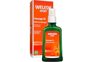 ‎WELEDA WELEDA Bio Arnika Sport Massageöl 100ml vegan - Naturkosmetik Hautpflege Körperöl schützt vor Muskelkater & Verspannung. Ideal als Sport Vorbereitung / Regeneration mit Duft nach Rosmarin & Lavendel