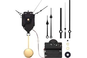HICARER Quarz Pendel Trigger Clock Movement Chime Spieluhr Completer Pendel Clock Kit mit 3 Paar Pik, Phantasie, Gerade Uhrzeiger