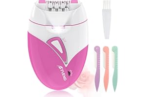 BUBBACARE Epilierer Damen, Gesichts Epilierer Damen mit LED-Licht, Frauen Kabellose Epilierer Gesicht Körper Haarentfernung, Elektrischer Haarentferner Damen Epilierer für Gesichts Körper Achsel Bikini Bein