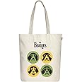 EcoRight 100% Organic Canvas Tote Bag with Zip, Eco-friendly Small Tote Bags for Women for Christmas, Travel, Beach & Shopping