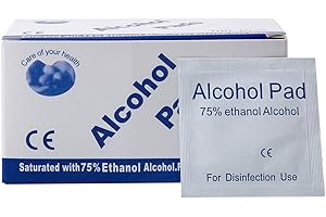 SKBATTERRS Disposable Alcohol Cotton Tablet, Outdoor Travel Wipes 3 * 6cm 100 pcs Individually Packed