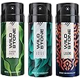 Wild Stone Edge, Legend and Forest Spice Deodorants for Men, Long Lasting Men Body Spray, Pack of 3 (150ml each)