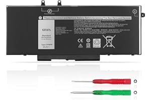 KXRSII 68Wh 3HWPP Laptop Akku Replacement für Dell Latitude 5410 5510 5411 5401 5501 5511 Inspiron 7706 2-in-1 Silver Inspiron 7500 2-in-1 Inspiron 7506 2-in-1 Black Precision 3541 3551 451-BCMN