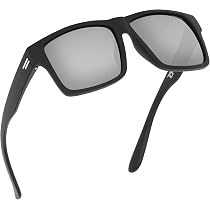 TOROE Matte Black TR90 Sunglasses - Polarized Polycarbonate Lens & Hydrophobic Coating - View #9